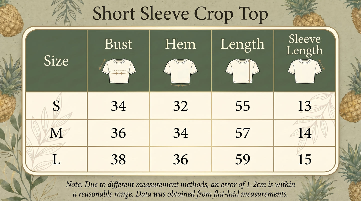 Short Sleeve Crop Top