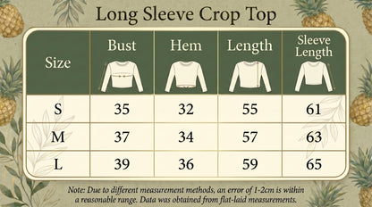 Long Sleeve Crop Top