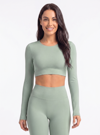 Long Sleeve Crop Top