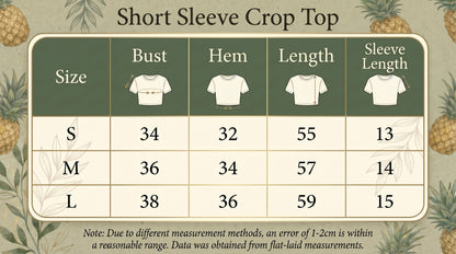 Short Sleeve Crop Top